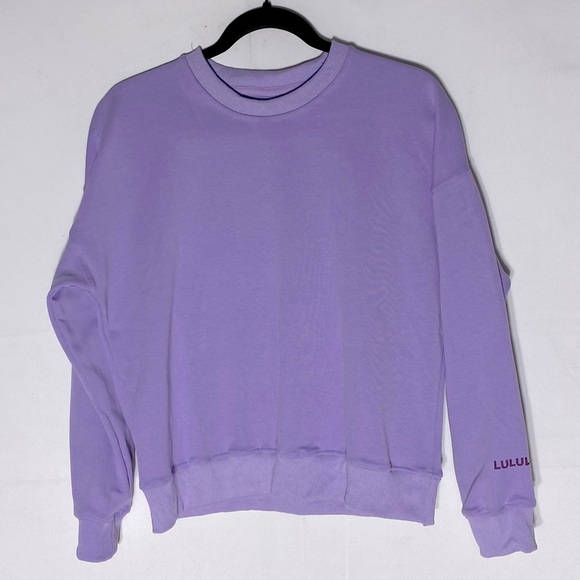 lululemon athletica Tops - Lululemon Athletica Lilac Smoke Perfectly Oversized Crew Neck Sweatshirt S